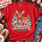 Oh Deer Christmas Is Here DTF Transfer DTF Heat Press Transfer from Sweet Tee Transfers