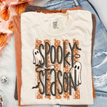 Spooky Season Striped Dark DTF Transfer DTF Heat Press Transfer from Sweet Tee Transfers