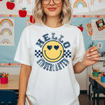 Checkered Smiley Kindergarten DTF Transfer DTF Heat Press Transfer from Sweet Tee Transfers