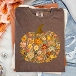 Fall Floral Pumpkin DTF Transfer DTF Heat Press Transfer from Sweet Tee Transfers