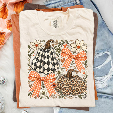 Fall Pumpkin Collage DTF Transfer DTF Heat Press Transfer from Sweet Tee Transfers