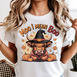 Moo I Mean Boo DTF Transfer DTF Heat Press Transfer from Sweet Tee Transfers