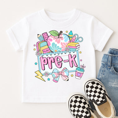 Pastel Apple Pre-K DTF Transfer DTF Heat Press Transfer from Sweet Tee Transfers