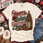 Boots & Bows Christmas Cheer DTF Transfer DTF Heat Press Transfer from Sweet Tee Transfers