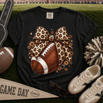 Leopard Bow Football DTF Transfer DTF Heat Press Transfer from Sweet Tee Transfers