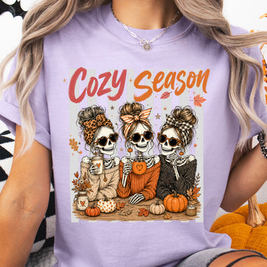 Cozy Season Skeleton Trio DTF Transfer DTF Heat Press Transfer from Sweet Tee Transfers