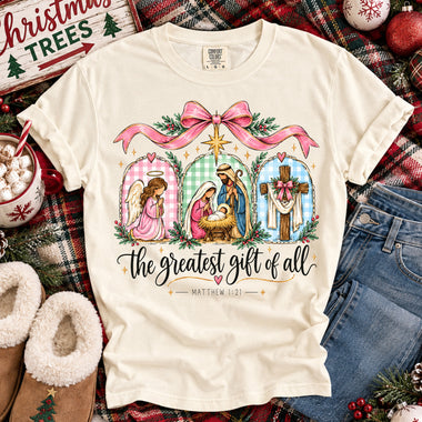 The Greatest Gift of All DTF Transfer DTF Heat Press Transfer from Sweet Tee Transfers