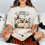 Coffee Ghost Society DTF Transfer DTF Heat Press Transfer from Sweet Tee Transfers
