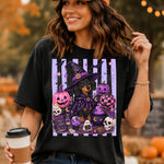 Witch Dog Witch Striped DTF Transfer DTF Heat Press Transfer from Sweet Tee Transfers