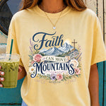 Faith Can Move Mountains DTF Transfer DTF Heat Press Transfer from Sweet Tee Transfers