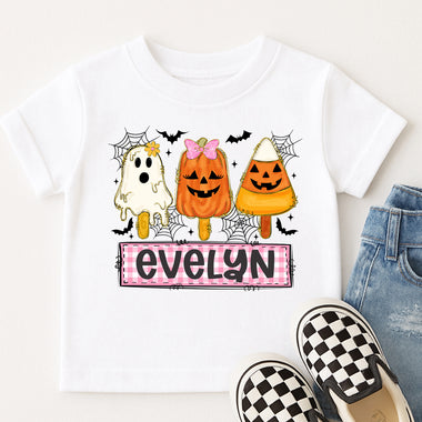 Custom Girl Halloween Popsicles DTF Transfer DTF Heat Press Transfer from Sweet Tee Transfers