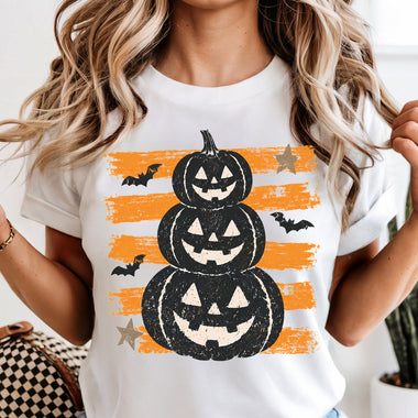 Retro Brushstroke Pumpkins DTF Transfer DTF Heat Press Transfer from Sweet Tee Transfers