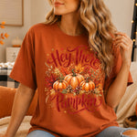 Hey There Pumpkin with Pumpkins DTF Transfer DTF Heat Press Transfer from Sweet Tee Transfers
