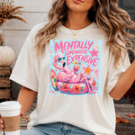 Mentally Somewhere Expensive Striped DTF Transfer DTF Heat Press Transfer from Sweet Tee Transfers