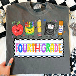 School Supplies Fourth Grade DTF Transfer DTF Heat Press Transfer from Sweet Tee Transfers