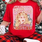 Have a Holly Dolly Christmas Retro DTF Transfer DTF Heat Press Transfer from Sweet Tee Transfers