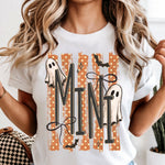 Halloween Ghost Mini Striped DTF Transfer DTF Heat Press Transfer from Sweet Tee Transfers