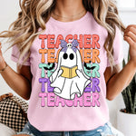 Teacher Stacked with Ghost DTF Transfer DTF Heat Press Transfer from Sweet Tee Transfers