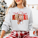 Santa's Favorite Maestra Christmas DTF Transfer DTF Heat Press Transfer from Sweet Tee Transfers