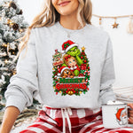 Merry Grinchmas Green Guy and Friends DTF Transfer DTF Heat Press Transfer from Sweet Tee Transfers