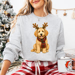 Christmas Dog Goldendoodle DTF Transfer DTF Heat Press Transfer from Sweet Tee Transfers