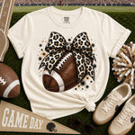 Cheetah Bow Football DTF Transfer DTF Heat Press Transfer from Sweet Tee Transfers