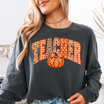 Teacher Fall Pumpkin DTF Transfer DTF Heat Press Transfer from Sweet Tee Transfers
