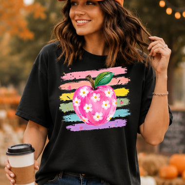 Teacher Daisy Apple DTF Transfer DTF Heat Press Transfer from Sweet Tee Transfers