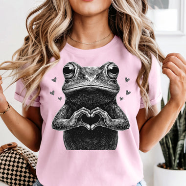 Frog Heart Hands DTF Transfer DTF Heat Press Transfer from Sweet Tee Transfers