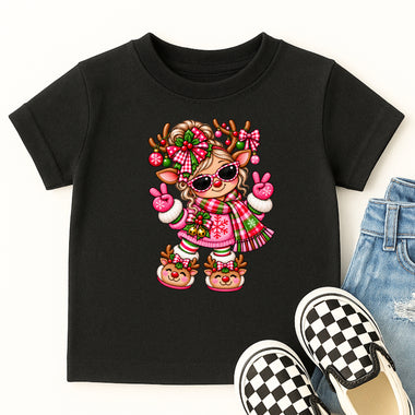 Reindeer Girl DTF Transfer DTF Heat Press Transfer from Sweet Tee Transfers