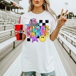 Chargers School Mascot DTF Transfer – Checkered Design DTF Heat Press Transfer from Sweet Tee Transfers