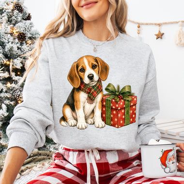 Christmas Dog Beagle DTF Transfer DTF Heat Press Transfer from Sweet Tee Transfers