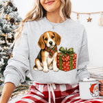 Christmas Dog Beagle DTF Transfer DTF Heat Press Transfer from Sweet Tee Transfers