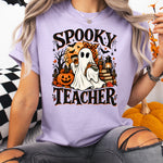 Spooky Teacher with Books DTF Transfer DTF Heat Press Transfer from Sweet Tee Transfers