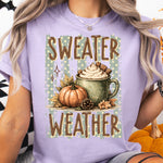 Sweater Weather Striped DTF Transfer DTF Heat Press Transfer from Sweet Tee Transfers