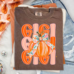 Gigi Fall Pumpkin DTF Transfer DTF Heat Press Transfer from Sweet Tee Transfers