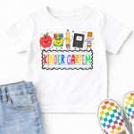 School Supplies Kindergarten DTF Transfer DTF Heat Press Transfer from Sweet Tee Transfers