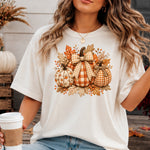 Fall Pumpkins Faux Stitching DTF Transfer DTF Heat Press Transfer from Sweet Tee Transfers