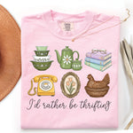 I'd Rather Be Thrifting DTF Transfer DTF Heat Press Transfer from Sweet Tee Transfers