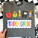 School Supplies Third Grade DTF Transfer DTF Heat Press Transfer from Sweet Tee Transfers