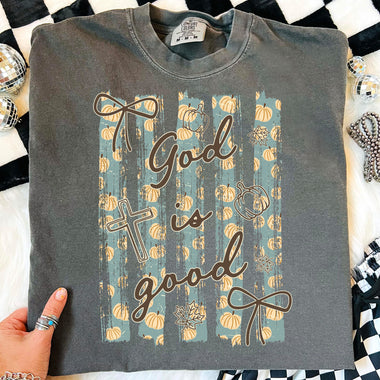 God Is Good Striped DTF Transfer DTF Heat Press Transfer from Sweet Tee Transfers