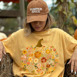 Fall Floral Pumpkin DTF Transfer DTF Heat Press Transfer from Sweet Tee Transfers