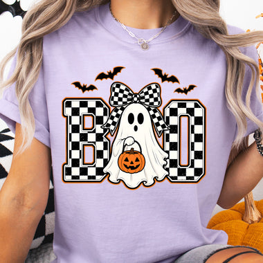 BOO Girl Halloween DTF Transfer DTF Heat Press Transfer from Sweet Tee Transfers