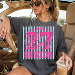 Senior 2027 Pink DTF Transfer DTF Heat Press Transfer from Sweet Tee Transfers