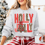 Holly Jolly Cheetah Tree DTF Transfer DTF Heat Press Transfer from Sweet Tee Transfers