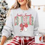 Coquette Santa's Favorite Counselor DTF Transfer DTF Heat Press Transfer from Sweet Tee Transfers