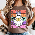 Teacher Stacked with Ghost DTF Transfer DTF Heat Press Transfer from Sweet Tee Transfers