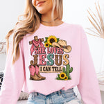 She Loves Jesus I Can Tell DTF Transfer DTF Heat Press Transfer from Sweet Tee Transfers