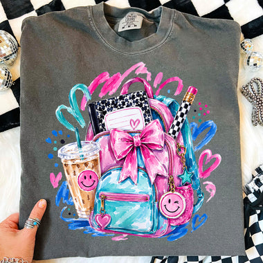 Preppy School Supplies DTF Transfer DTF Heat Press Transfer from Sweet Tee Transfers
