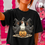 Halloween Chickens Witch Hats Pumpkin DTF Transfer DTF Heat Press Transfer from Sweet Tee Transfers